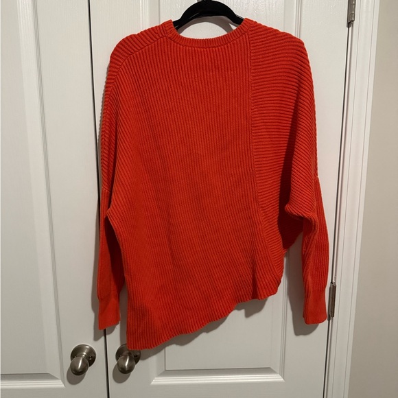 Free People Orange Asymmetrical Sweater - Picture 2 of 4